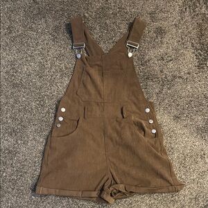 Brown Corduroy Overalls